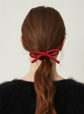 DAINEI岱妮甜心小姐蝴蝶结发圈红色大肠发圈女款甜美扎发新年发饰