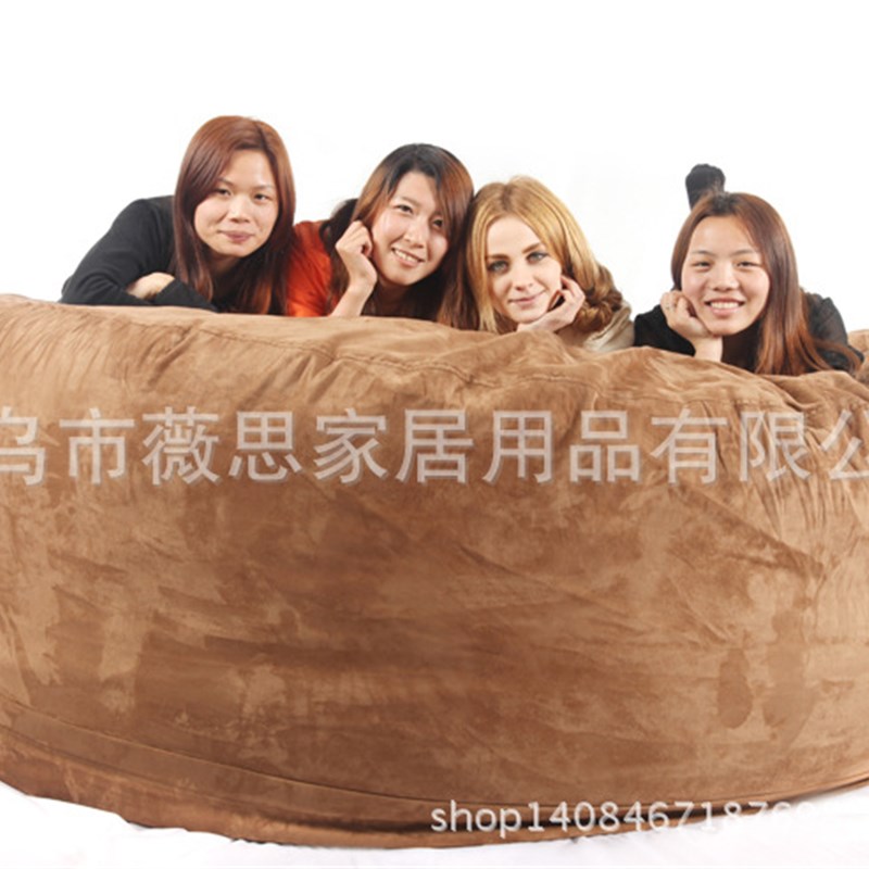 PV绒懒人沙发超大海绵包豆袋休闲沙发床海绵榻榻米发客厅小型躺椅