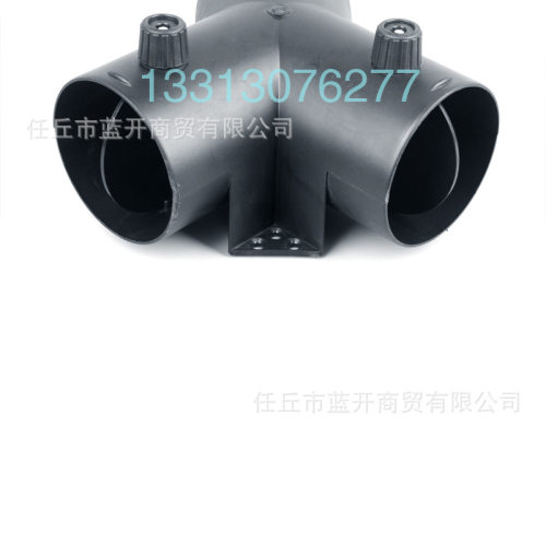 三通双阀门75新款人字Y型接口管道连接驻车加热器道汽车改装配件
