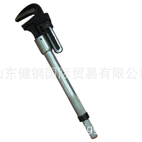 加力管子钳 油田管钳 加长杆管子钳crude fild power pipe wrench