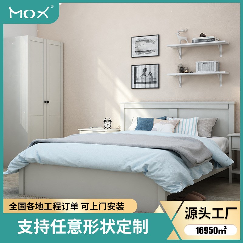 快捷酒店家具电竞宾馆床标间全套组合公寓民宿单双人板式专用大床