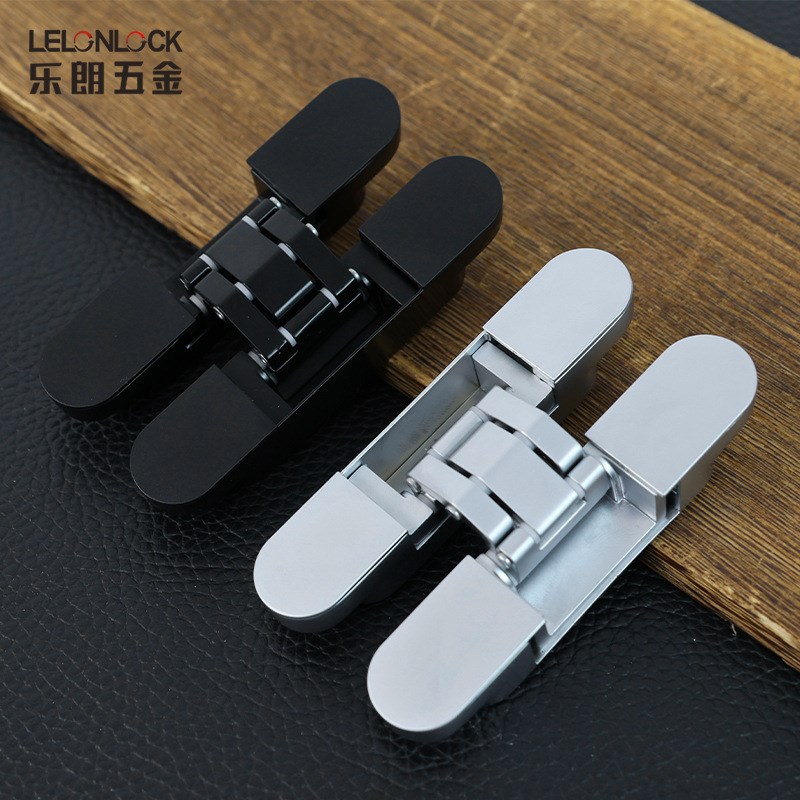 暗藏式三维可调铰链3D合页 180度不分左右折叠门木门暗铰