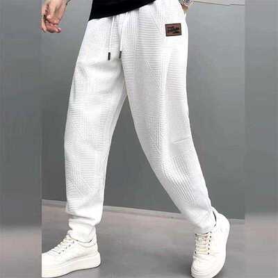 休闲长裤男秋冬新款宽松潮流小脚时尚百搭春秋卫衣弹力束脚哈伦裤
