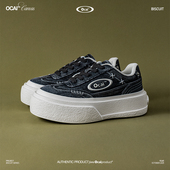 板鞋 Ocai 牛仔灰 厚底增高撞色休闲高级感运动鞋 Biscuit Serise