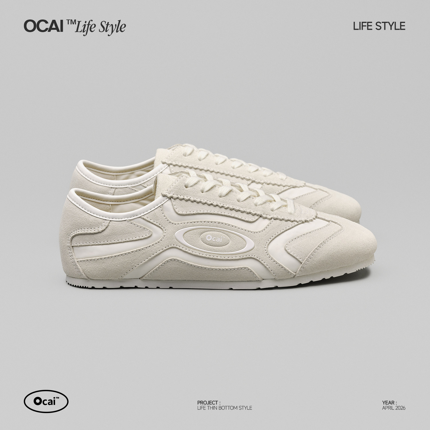 Ocai Kwondo Shoes 雪茄白薄底德训鞋 通勤休闲百搭透气平底鞋女图片