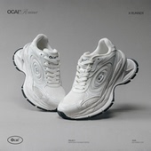 Runner 雪山白飞碟2.0厚底增高老爹鞋 Ocai 高级做旧运动跑鞋