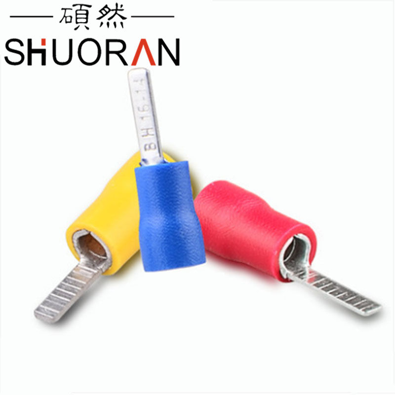 硕然DBV接线端子片型预绝缘端子插片型冷压端子扁形铜鼻子断路器|