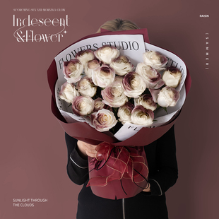 水木麟凡尔赛复古红玫瑰花表白花束厦门鲜花同城速递花店配送送花