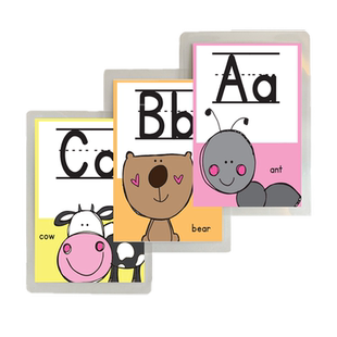 闪卡定制早教认知英语26个字母卡象形识字汉字闪卡单词打印制作