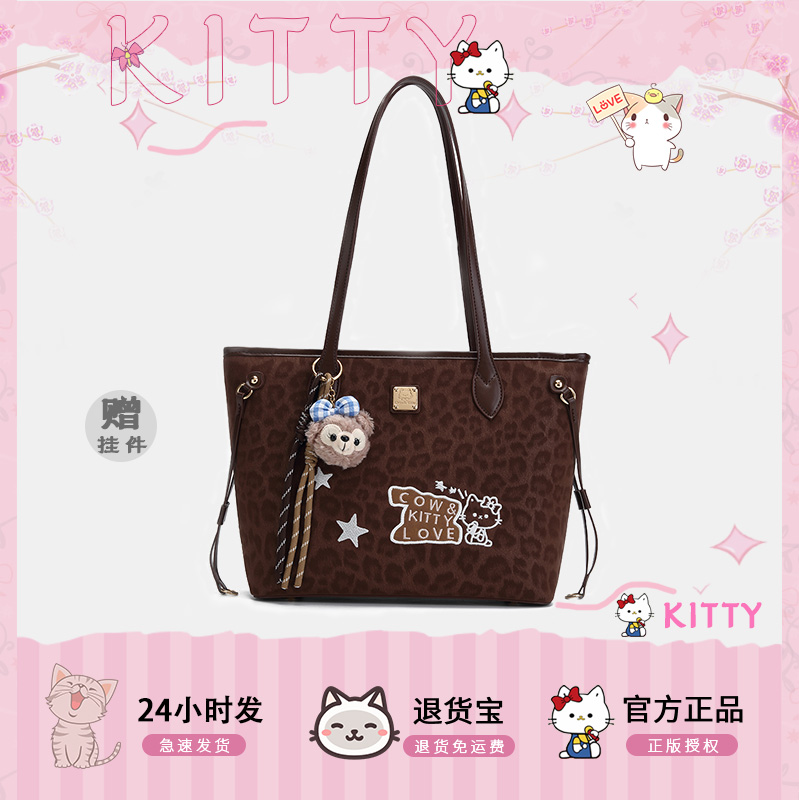 复古尚豹纹手提包女托特包