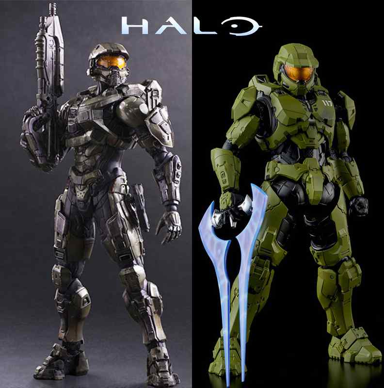 可动千值练光环5 光晕 改士官长 手办公仔 机甲模型 孩童生日礼物