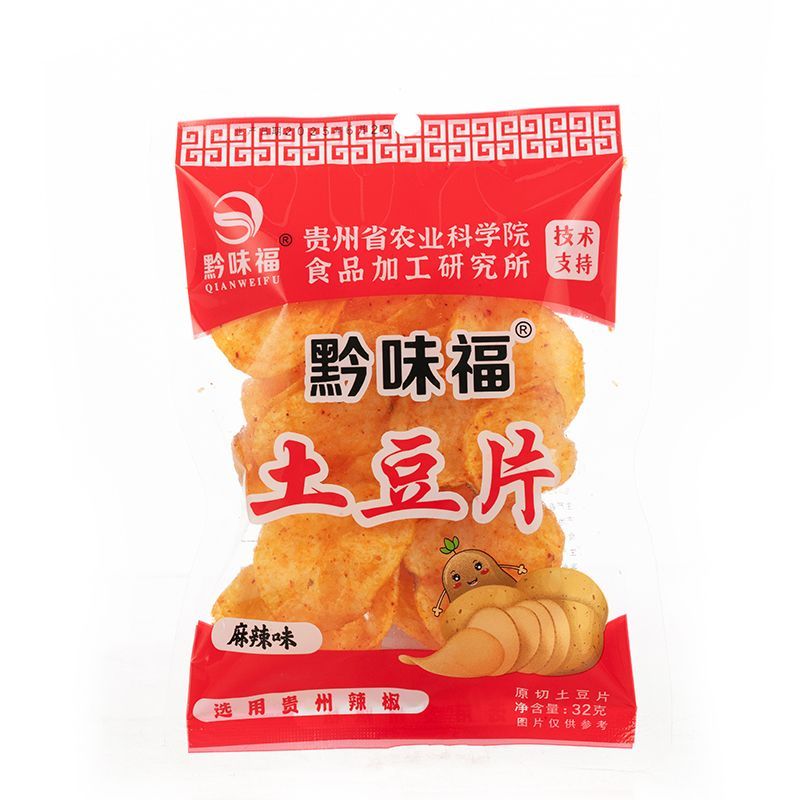 黔味福麻辣土豆片32克装贵州特产