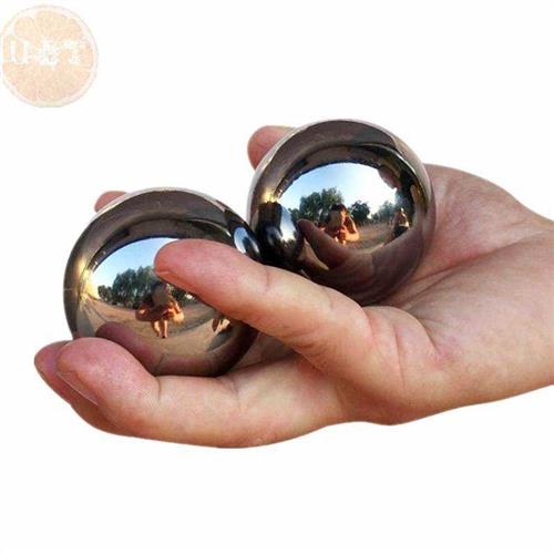 老人实心钢球活络按摩手玩保定球包装盒铁胆球手球把玩健身手部