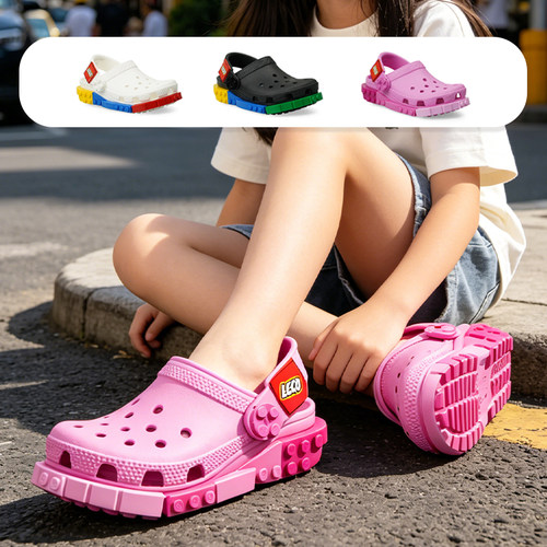 Crocs儿童凉鞋乐高System洞洞鞋