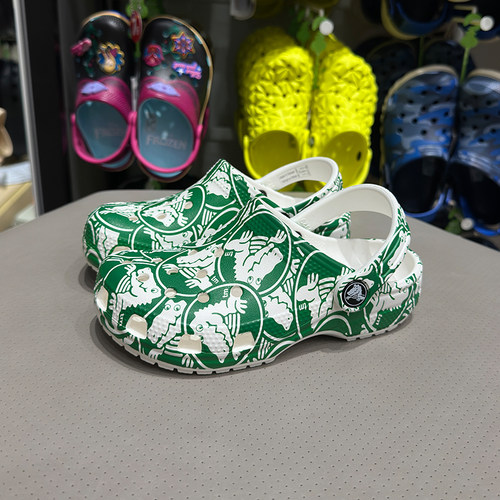 Crocs卡骆驰LOGO印花儿童洞洞鞋