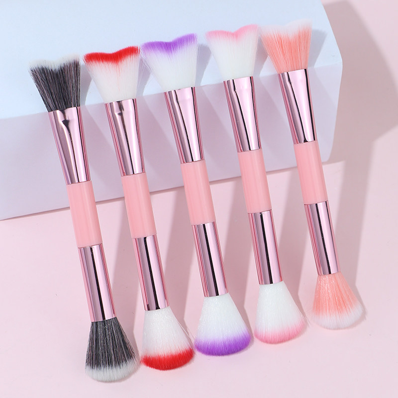 多色双头修容刷轮廓眼影遮瑕卧蚕眼影晕染修饰脸型化妆刷美妆工具