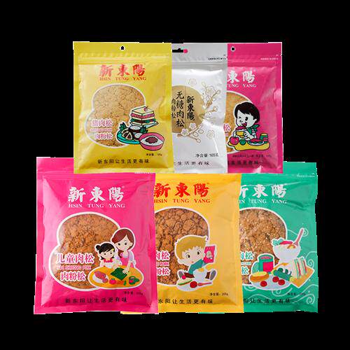 新东阳肉松165g~205g原味儿童海苔无蔗糖4口味肉粉松即食小吃