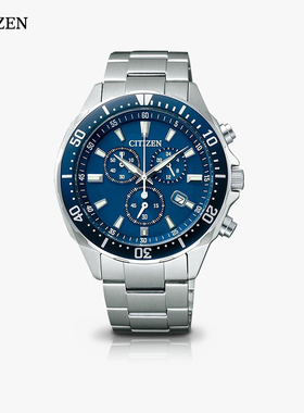 CITIZEN西铁城手表男士光动能简约防水商务休闲夜光腕表VO10-6772
