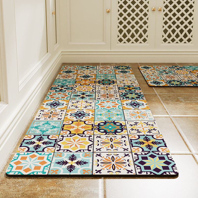 硅藻泥厨房地垫防滑防油可擦免洗专用脚垫吸水吸油免清洗地毯整铺,居家布艺,厨房地垫,淘宝优惠券,粉丝福利购,淘宝优惠卷