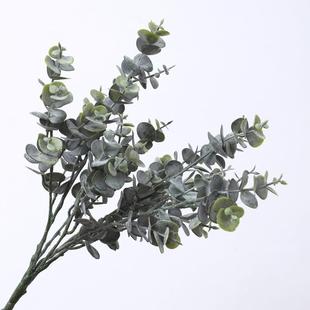桂坊仿植物叉尤加利叶金钱叶假花家居婚庆饰仿真绿真植盆栽 兰装
