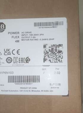 22F-B1P6N103  罗克韦尔AB  变频器  原议价