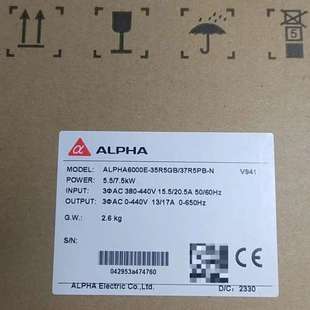 35R5GB37R5PB 阿尔法变频器ALPHA6000E 议价