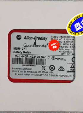 AB罗克韦尔安全继电器MSR127T议价