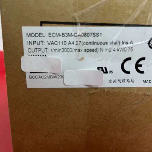 台达伺服电机ECM-B3M-CA0807SS1，输入电压议价