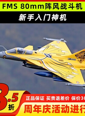 FMS 阵风 80MM涵道 航模像真攻击机 电动遥控模型固定翼 拼装模型