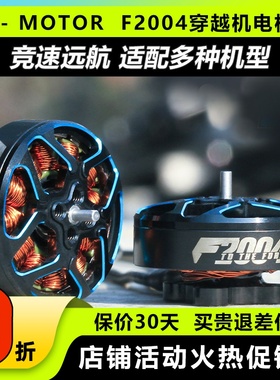 TMOTOR破风F2004长航时4s6s动力无刷电机穿越机3寸4寸FPV牙签机