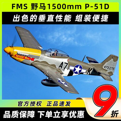FMS野马P-51D二战经典飞机像真