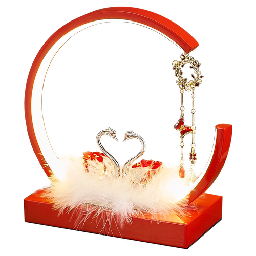 结婚台灯婚房床头灯送新人礼物陪嫁一对长明灯红色订婚送礼台灯