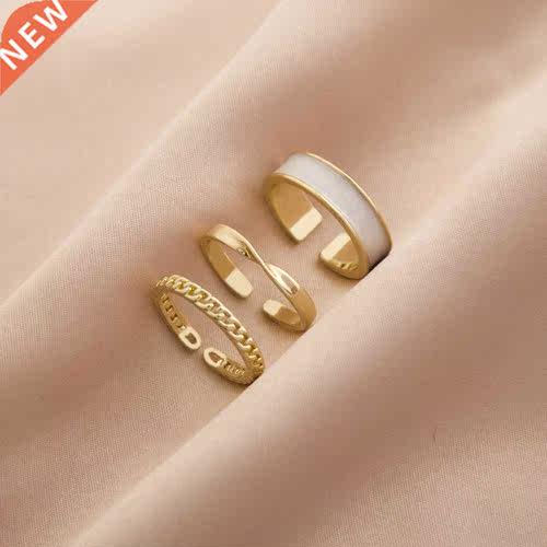 LATS 2022 New Gothic Style Three Piece Opening Rings for Wom