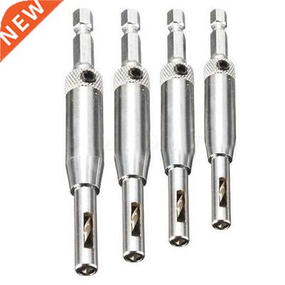 4pcs Self Centering Hinge Drill Bits Set HSS Door Cabinet Wo