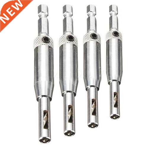 4pcs Self Centering Hinge Drill Bits Set HSS Door Cabinet Wo