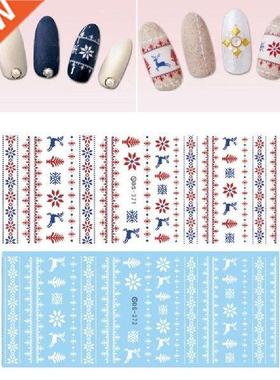 Water Transfer Christmas Style DIY Nail Art Sticker Women