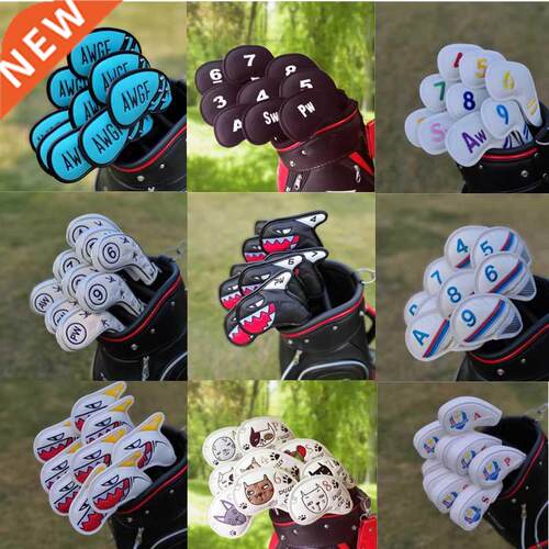 Golf digital gradient iron head cover iron head wedge copper