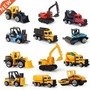 New Mini Diecast Toys Trucks Engineering Construction Vehicl