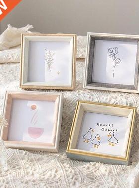 4 Colors Simple Anti-deform Square Photo Frame Rack 4