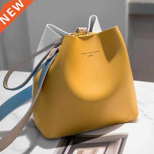 2021 Fashion Women Bag Summer Bucket Bag Women PU Leather Sh