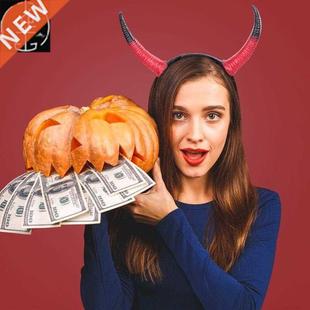 Horn Headdress Props Halloween Carnival Devil Horn Funny