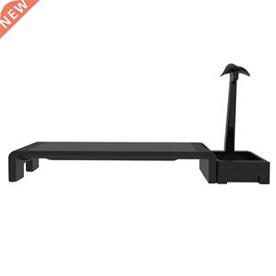 USB 2.0 Monitor Stand Desktop Monitor Riser with Headphone H