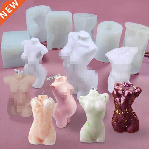 3D Body Candle Mold Slcone Wax Mould Male And Female Des