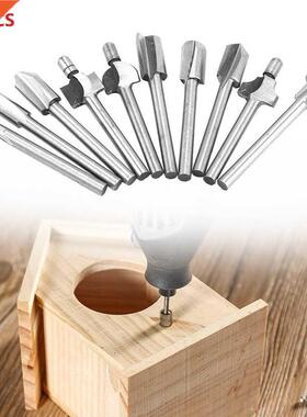 10pcs/lot HSS Router Bits Wood Cutter Milling Fits Rotary To