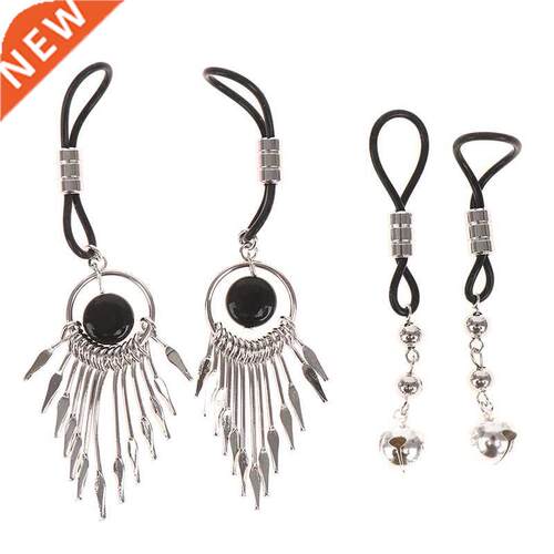Gold Sliver Bells Torture Play Clamps Metal Nipple clips Bre