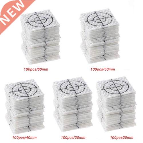 100 Pcs Reflector Sheet Reflective Tape Target Total Station