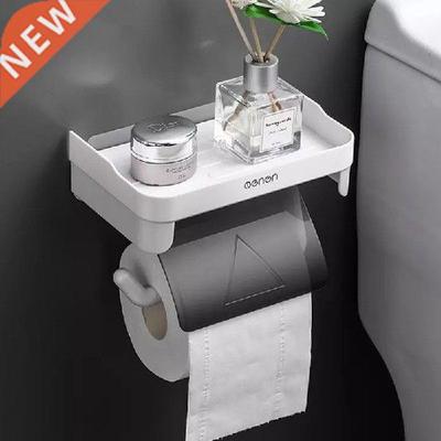 Self Adhesive Punch Free Bathroom Tissue Accessories Rack