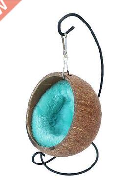 Coconut Shell Hamster Hammock Nest Soft Hanging Small