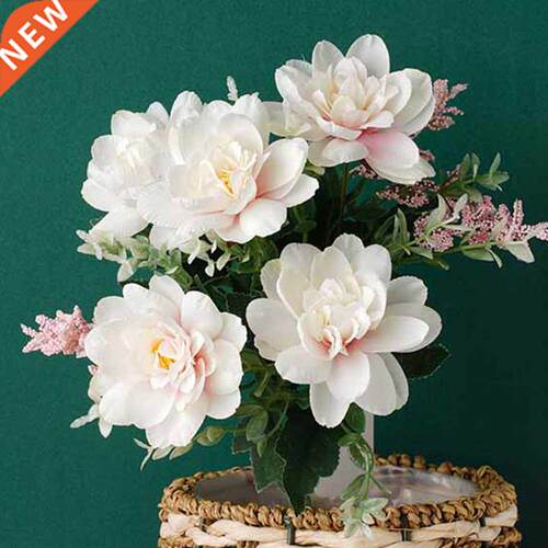 White Silk Artificial Orchids Flowers Lotus Tea Rose Fake Fl