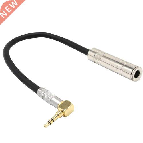 .5mm Male To 6.5mm Female Aux Stereo Right Angle Microphon